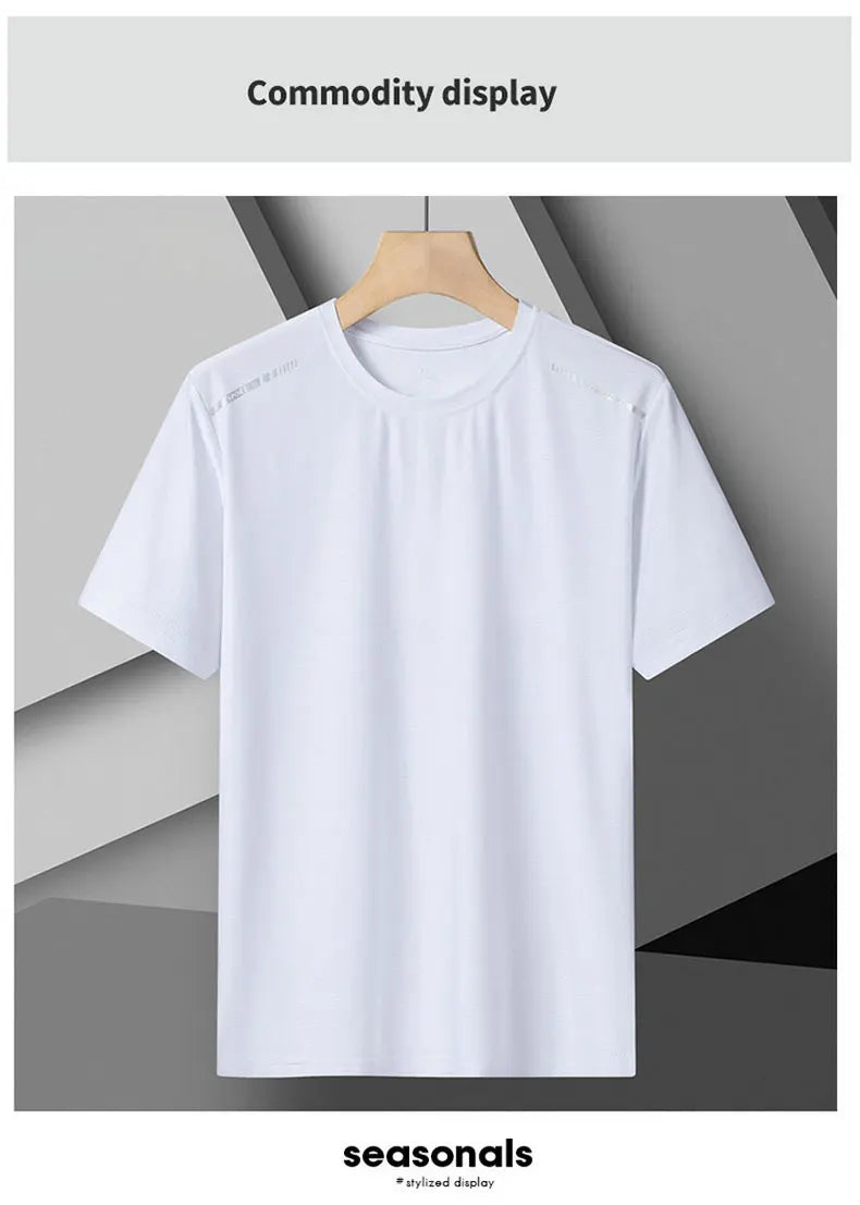 Women Running T-Shirt Reflective High Elastic Breathable Running Sports T-Shirt Summer Quick-Drying Ice Silk Cool Short Sleeves