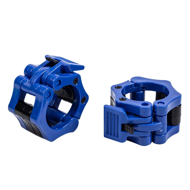 2.5CM 2pcs Barbell Clamps Spin Lock Collars Weight Bar Clips for Weightlifting Strength Training Gym Fitness Equipment