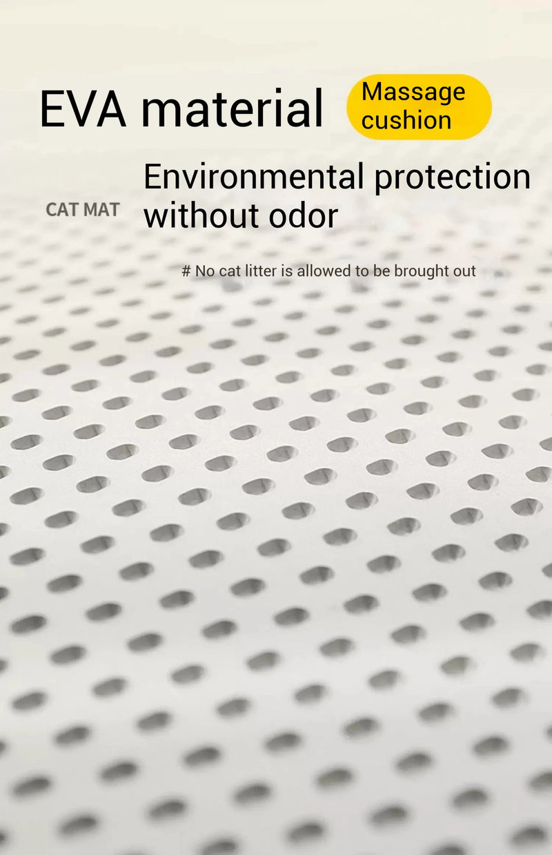 Large Cat Litter Mat Waterproof Double Layer Litter Trapping Clean Pad for Cat Litter Box Durable and Easy to Clean