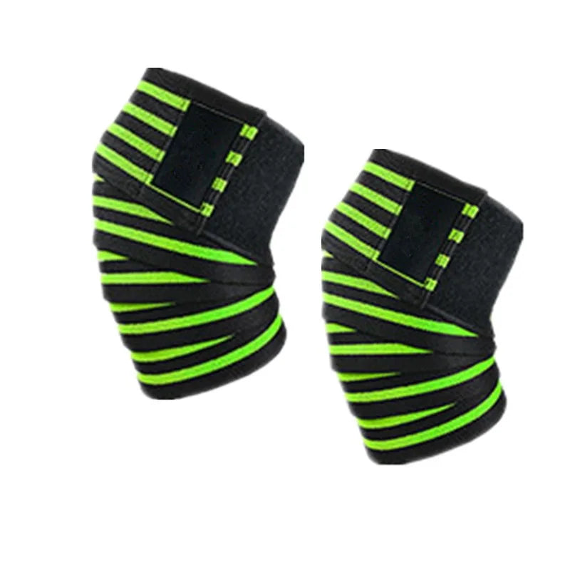 1pc Sports Knee Wraps Straps for Gym Workout Weightlifting Fitness Squats Training Elastic Knee Strap Sleeves Protector