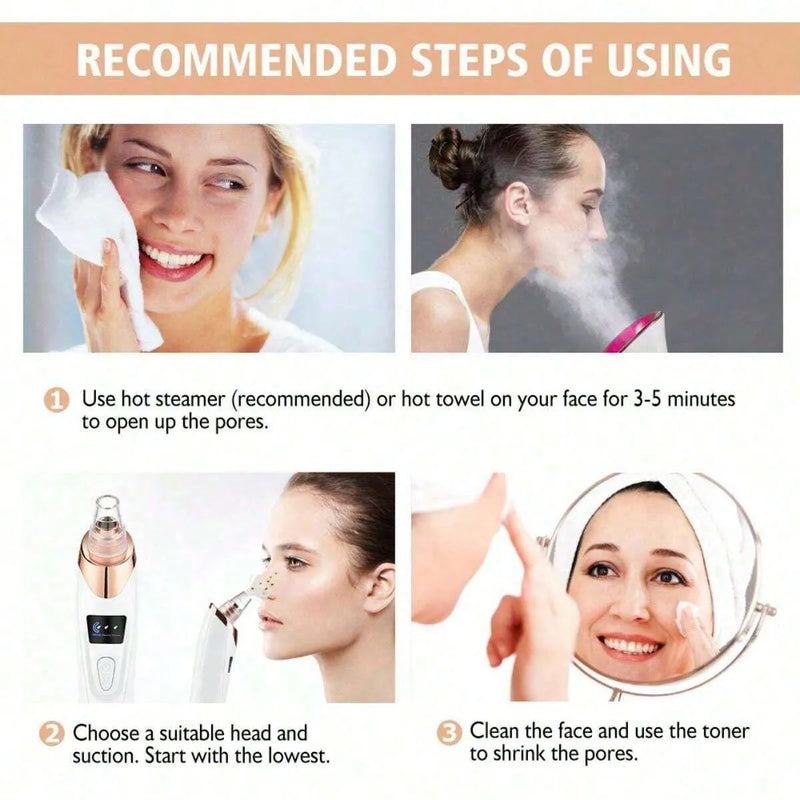 Electric Facial Skin Care Pore Removal Cleanser Vacuum Acne Removal ,Women Blackhead Remover Pore Vacuum,Facial Pore Cleaner