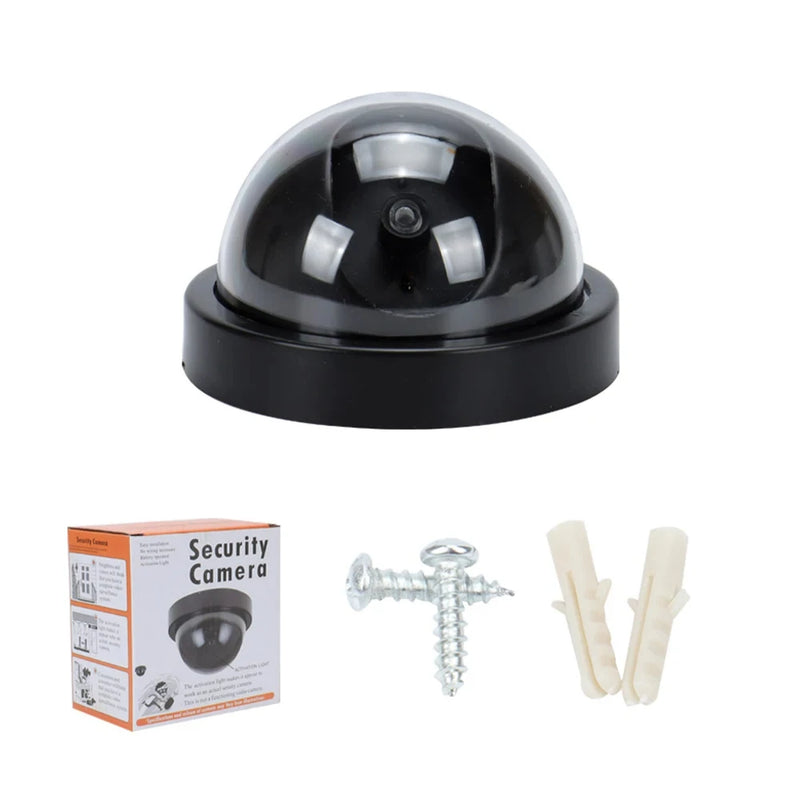1Pcs Dummy Fake Camera with LED Red Light No Wiring Required Indoor Outdoor Fake Dome Security Camera Protection For Home