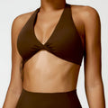 Women's Halter Sports Bra Sexy Beautiful Back Top Push Up Fitness Bra Yoga Gym Workout Bra Fitness Top Sports Breathable Bra