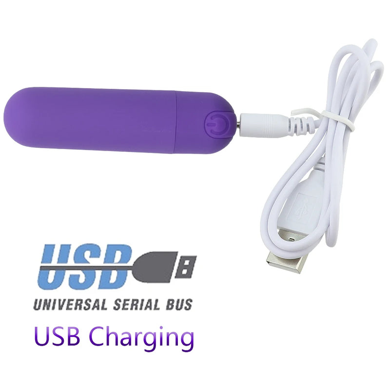 Bullet Vibrator Clitoris and G-Spot Stimulator Nipple Vibrate Massager Vibrating Wand Orgasm Vagina Dildo 10 Speeds for Travel