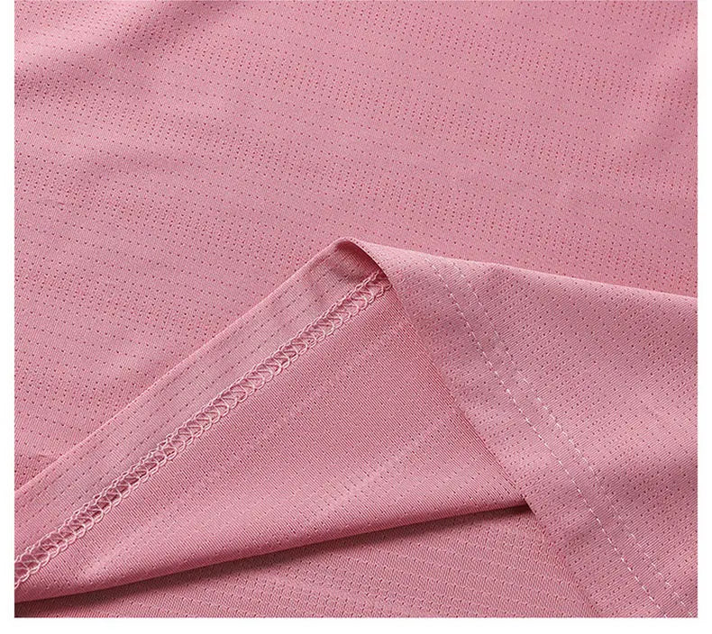 Women Running T-Shirt Reflective High Elastic Breathable Running Sports T-Shirt Summer Quick-Drying Ice Silk Cool Short Sleeves