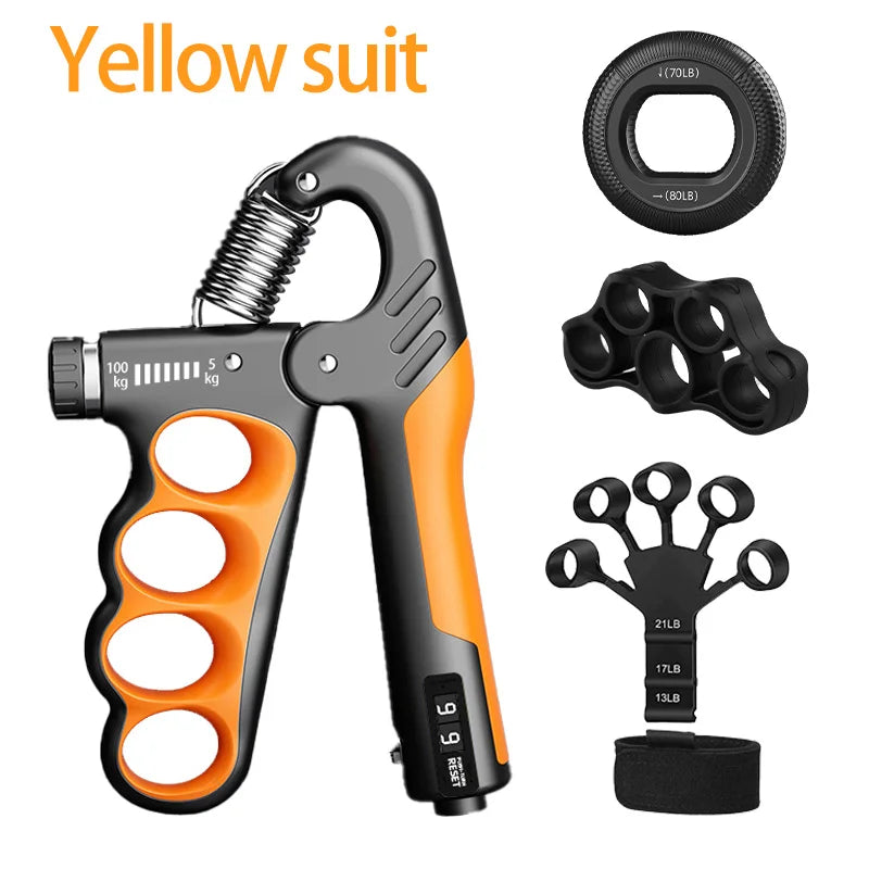 5-100Kg Hand Gripper Gym Wrist Expander Hand Strengthener Adjustable Dynamometer Hand Grip Finger Forearm Trainer Muscle Recover