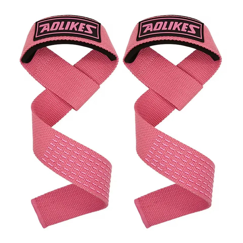AOLIKES Weightlifting Wrist Straps Strength Training Adjustable Non-slip Gym Fitness Lifting Strap Wrist Support Grip Band