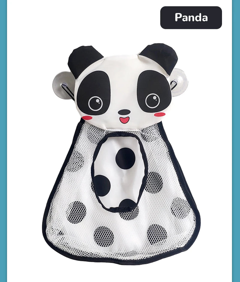 Baby Bath Toys Cute Duck Frog Mesh Net Toy Storage Bag Strong Suction Cups Bath Game Bag Bathroom Organizer Water Toys for Kids
