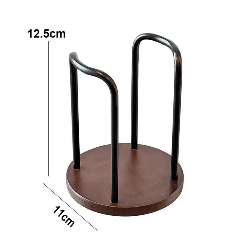 Disposable Cup Storage Holder Rack Shelf Water Tea Cups Wood Dispenser with Longer Stick Mug Display Stand Organizer Supplies
