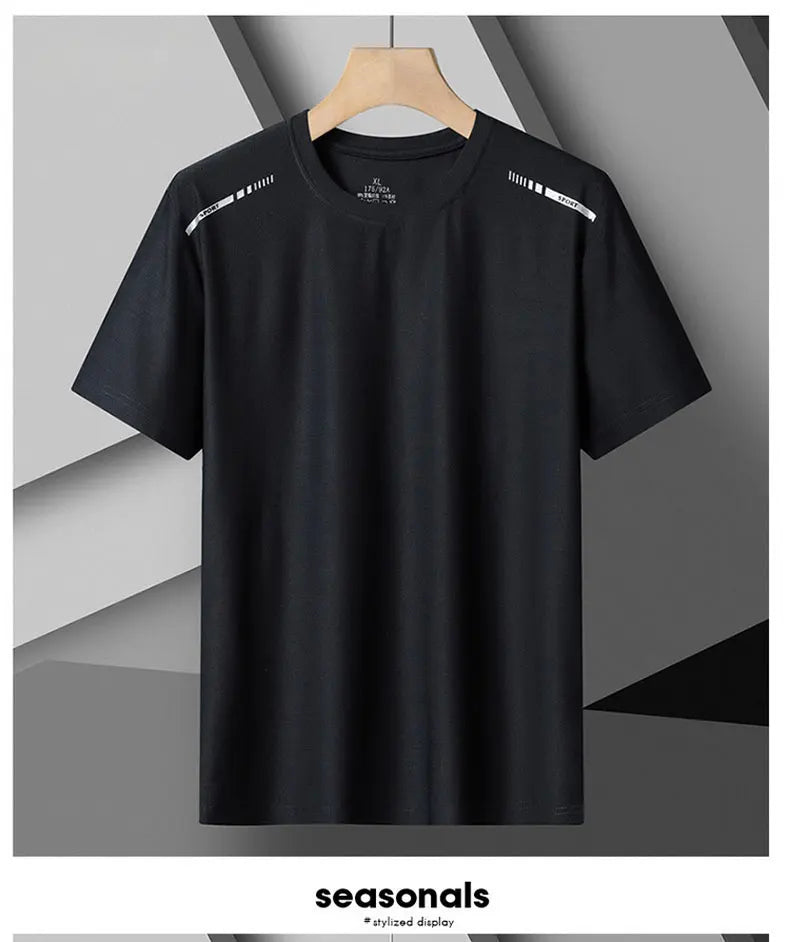 Women Running T-Shirt Reflective High Elastic Breathable Running Sports T-Shirt Summer Quick-Drying Ice Silk Cool Short Sleeves