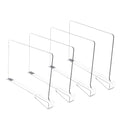 8/6/4/2pcs Transparent Closet Shelf for Wardrobe Organizer Cloth Divider Cupboard Bookcase Divider Baffle