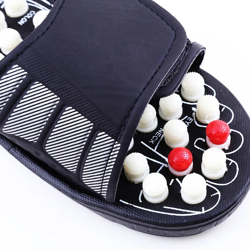 Acupoint Massage Slippers  Massager Shoes For Feet Unisex Home Flip Flop Health Care   Rotating  Feet Chinese Acupressure