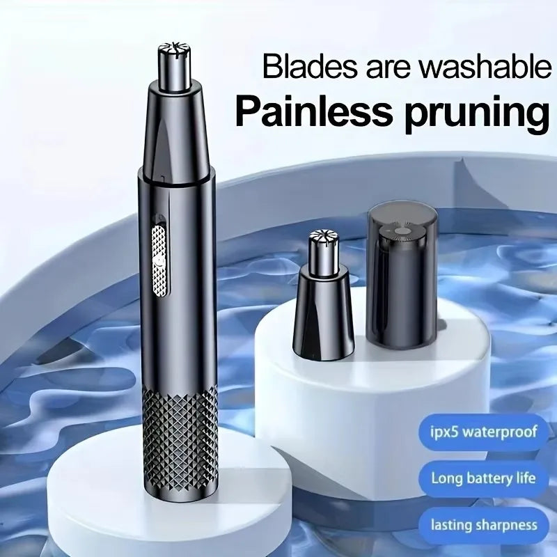 1pc Electric Nose Hair Trimmer Mens Nose And Ear Remover Automatic Washable Electric Shaving Tools USB Rechargeable