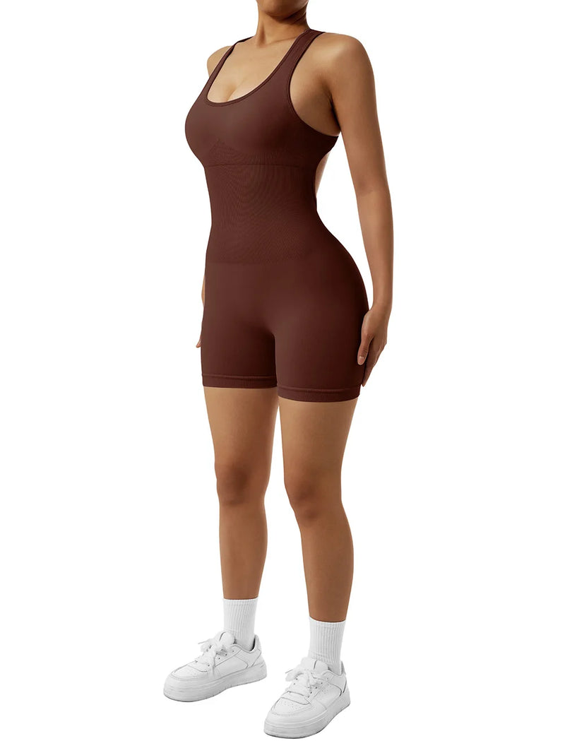 2024 Jumpsuits Women Yoga Shorts Female Sleeveless Sport Romper Bodysuits Summer Yoga Playsuits Skinny Gym Fitness Outfits