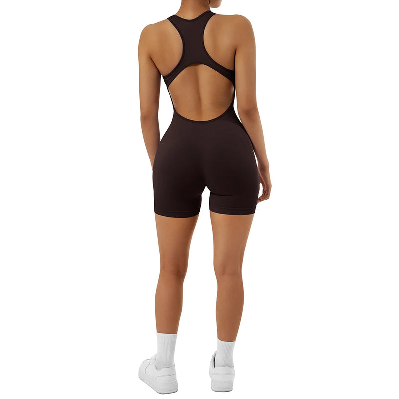 2024 Jumpsuits Women Yoga Shorts Female Sleeveless Sport Romper Bodysuits Summer Yoga Playsuits Skinny Gym Fitness Outfits