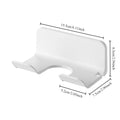 1 Wall Mounted Hair Dryer Bracket Bathroom Shelves Punch-free Drilling Storage Rack Space Saving Care Tools No Punching Air Duct