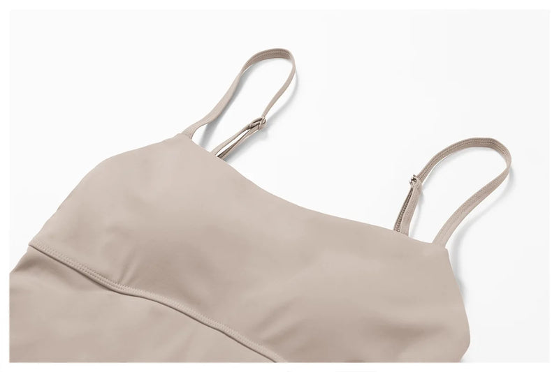 Women's Yoga Rompers Backless One Piece Tummy Control Dress Jumpsuit Padded Sports Bra Romper Fashion Fitness Sportwear