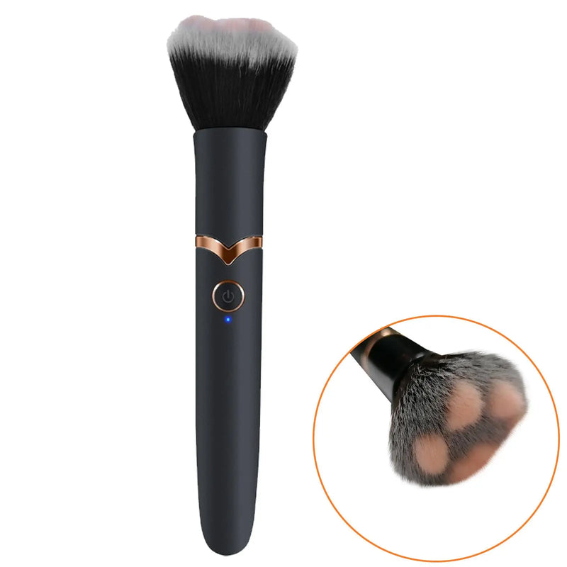 Electric Cosmetic Brush Foundation Blush Loose Powder Brush Beauty Tools Washable Vibration Rechargeable Makeup Brush Tools