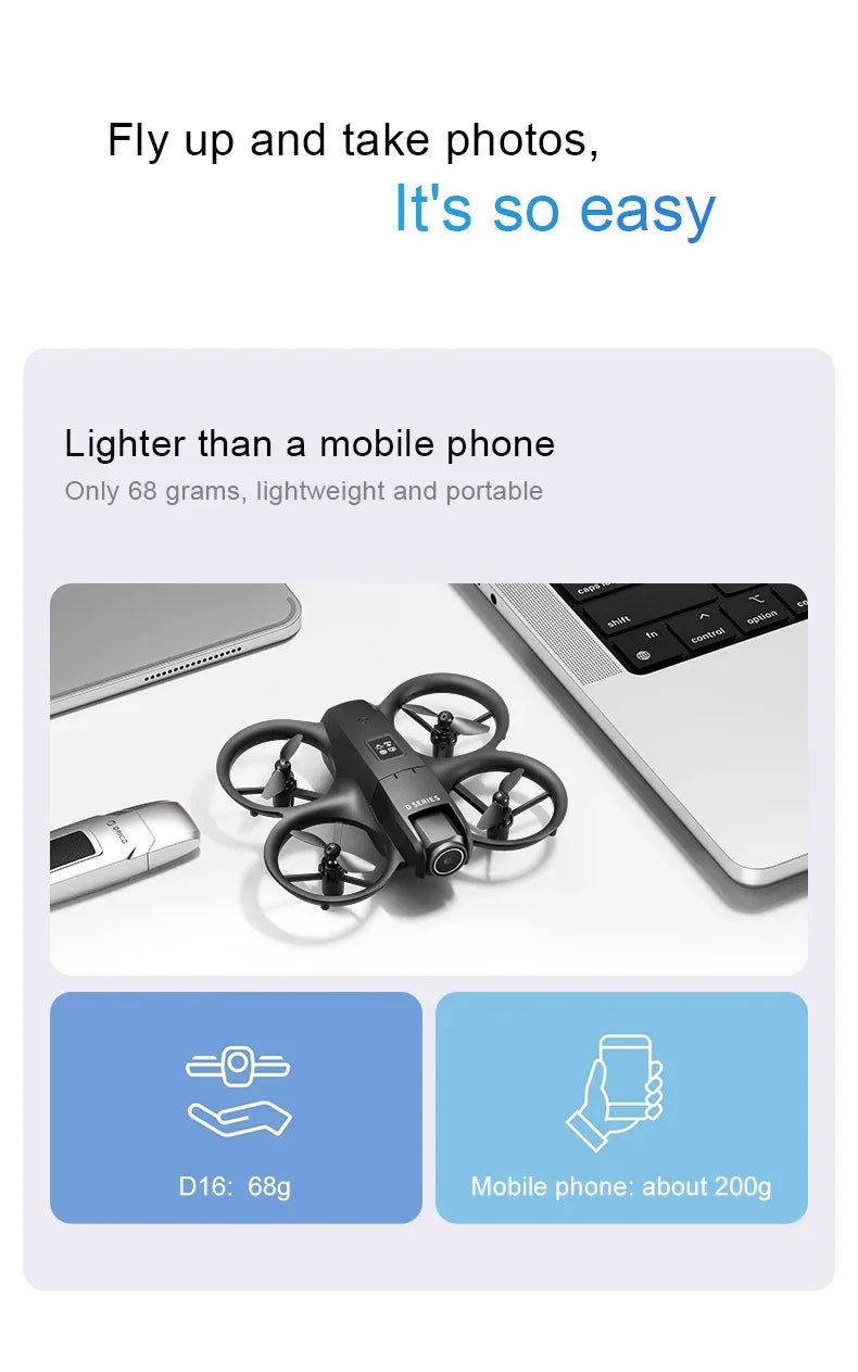 Xiaomi D16 Drone 8K Aerial HD Profesional Dual-camera Helicopter Optical Flow GPS Positioning Avoidance Bushless Motor Drone UAV