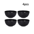 24pcs Plastic cutlery set dishes, plates, cups, black dinner plates gift set for outdoor camping