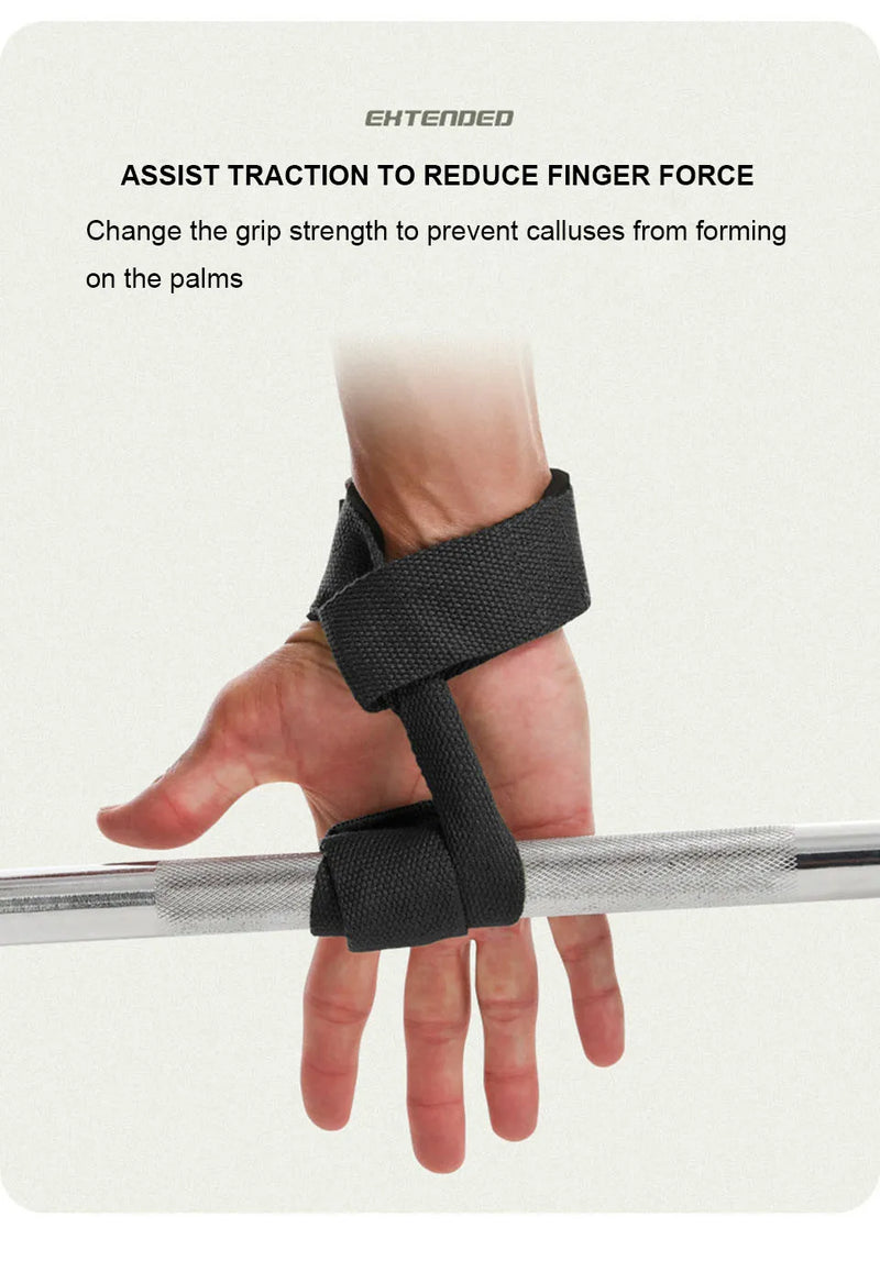 AOLIKES Weightlifting Wrist Straps Strength Training Adjustable Non-slip Gym Fitness Lifting Strap Wrist Support Grip Band