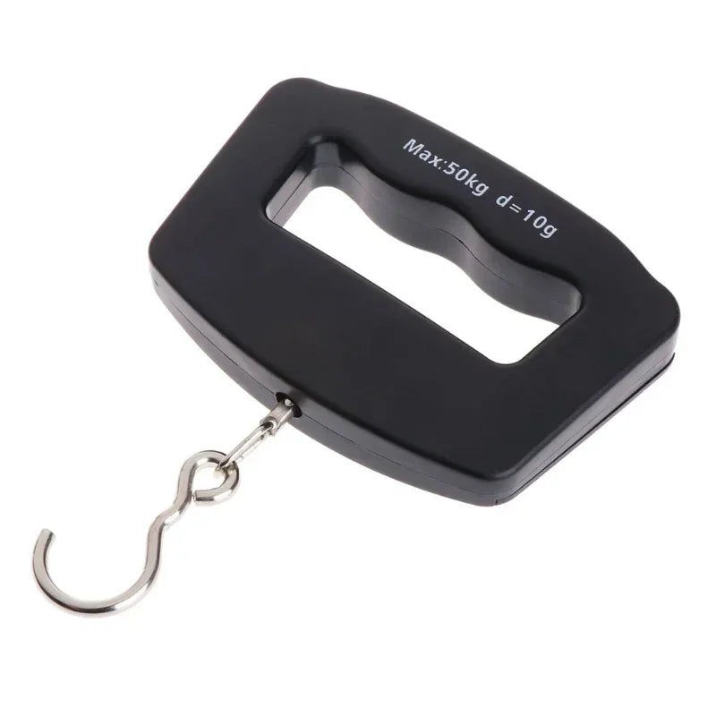 50kg/10g Travel Luggage Scale Portable Handheld Electronic Scale with Hook Gram Scale Express Delivery Fishing Handheld Scale