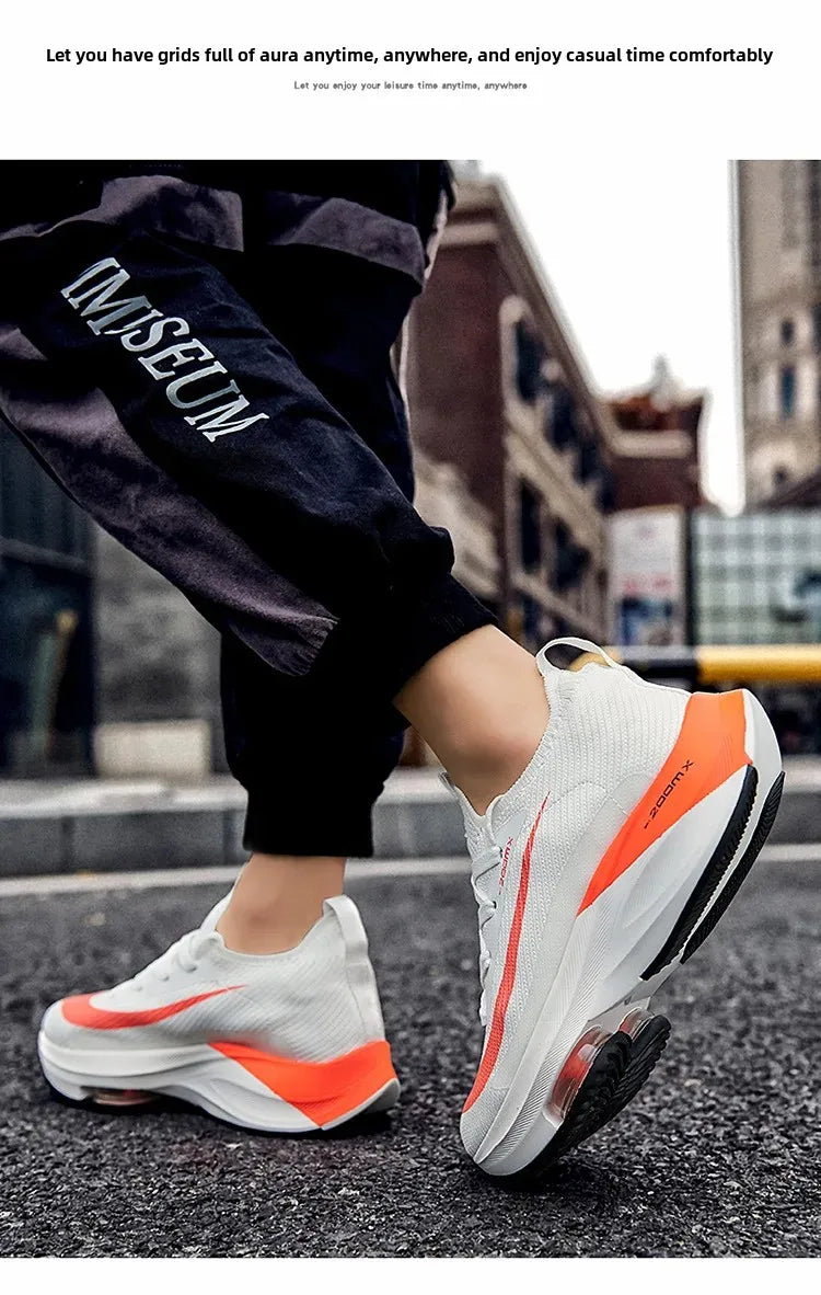Plus Size New 2024 Spring Air Cushion Sports Men's Running Shoes Unique Fashionable Trendy Lightweight Men's Footwear From China