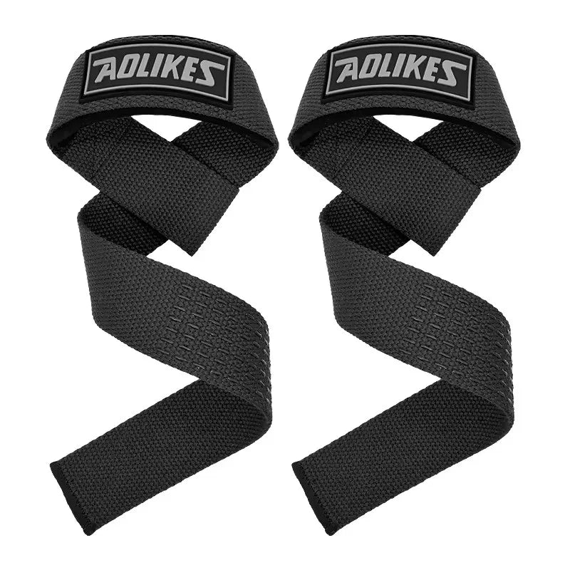 AOLIKES Weightlifting Wrist Straps Strength Training Adjustable Non-slip Gym Fitness Lifting Strap Wrist Support Grip Band