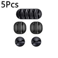 10/1Pcs Self-adhesive Cable Clips Silicone USB Cable Holder Organizer Wire Cord Management Clips for Home Office Desktop Tidy