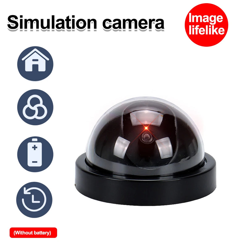 1Pcs Dummy Fake Camera with LED Red Light No Wiring Required Indoor Outdoor Fake Dome Security Camera Protection For Home