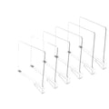 8/6/4/2pcs Transparent Closet Shelf for Wardrobe Organizer Cloth Divider Cupboard Bookcase Divider Baffle