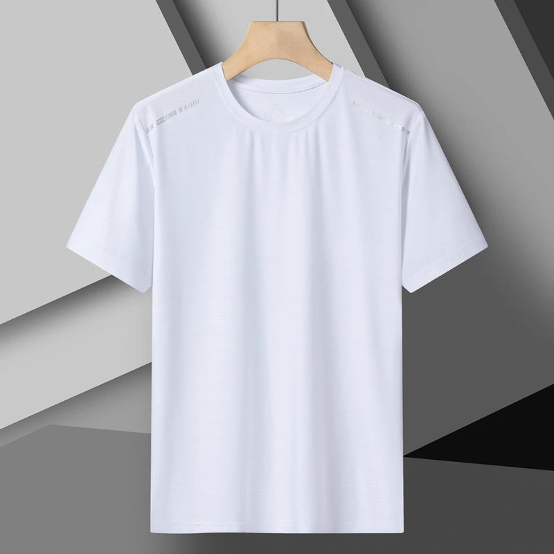 Women Running T-Shirt Reflective High Elastic Breathable Running Sports T-Shirt Summer Quick-Drying Ice Silk Cool Short Sleeves