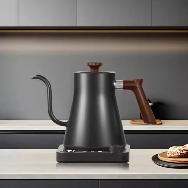 900ML Intelligent Constant Temperature Electric Kettle Hand Brewed Coffee Pot Gooseneck Pot Used for Brewing Milk Powder